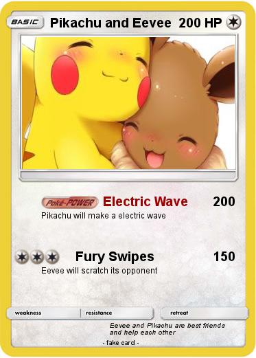 Pokemon Pikachu and Eevee