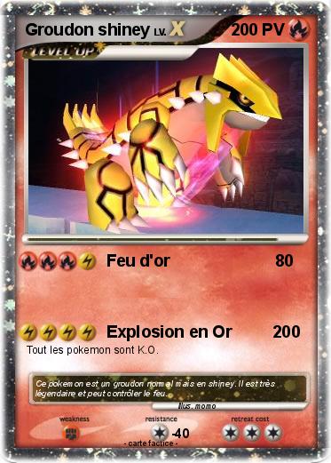 Pokemon Groudon shiney