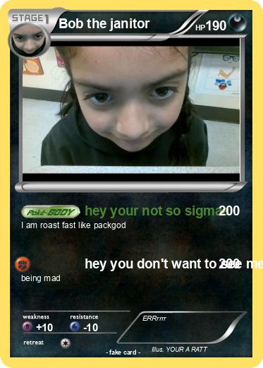 Pokemon Bob the janitor