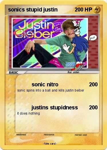 Pokemon sonics stupid justin