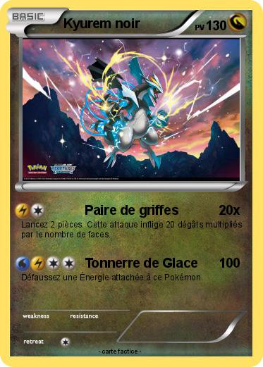 Pokemon Kyurem noir