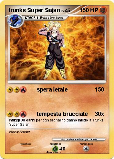 Pokemon trunks Super Sajan