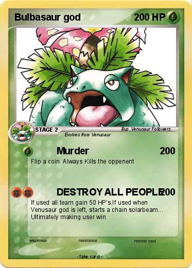 Pokemon Bulbasaur god