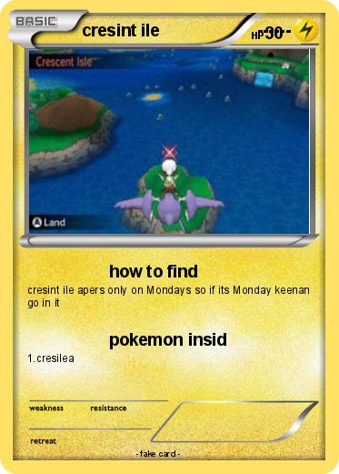 Pokemon cresint ile                     ------