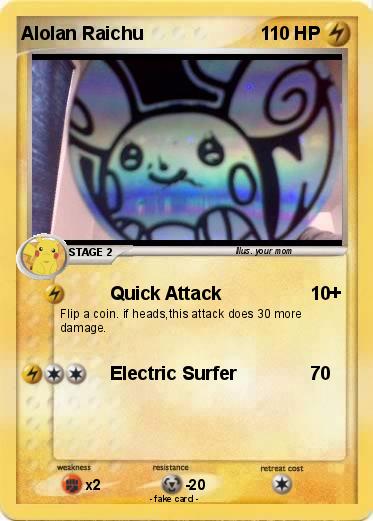 Pokemon Alolan Raichu