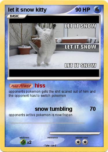 Pokemon let it snow kitty