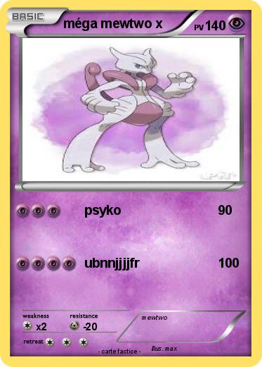Pokemon méga mewtwo x
