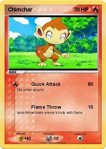 Pokemon Chimchar