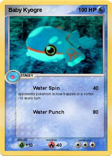 Pokemon Baby Kyogre