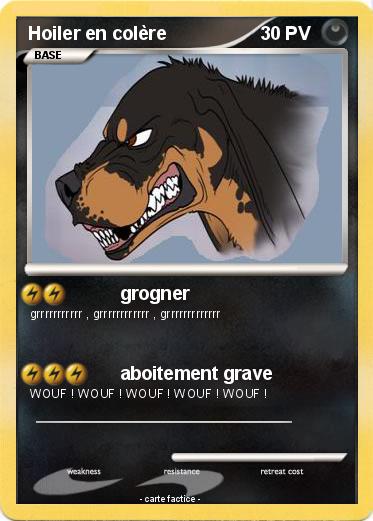 Pokemon Hoiler en colère