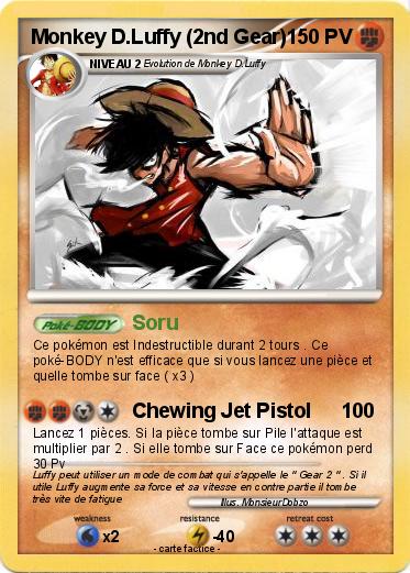 Pokemon Monkey D.Luffy (2nd Gear)