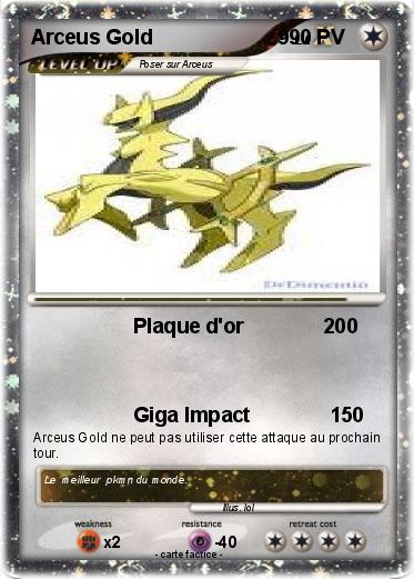 Pokemon Arceus Gold                      9
