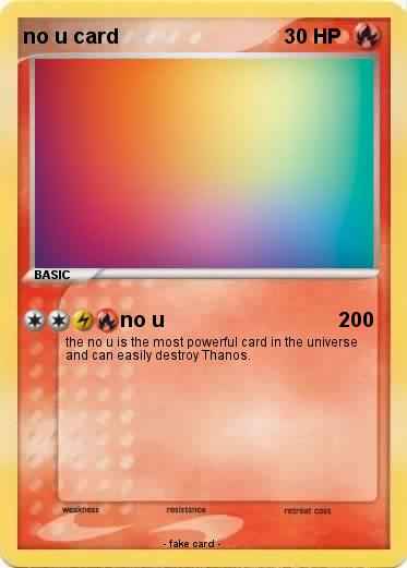 Pokemon no u card