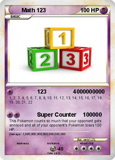 Pokemon Math 123