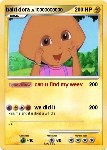 Pokemon bald dora