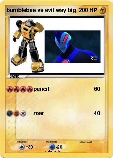 Pokemon bumblebee vs evil way big