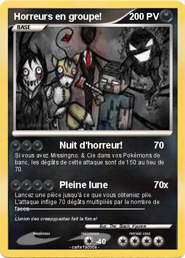 Pokemon Horreurs en groupe!
