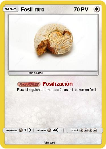 Pokemon Fosil raro