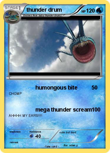 Pokemon thunder drum