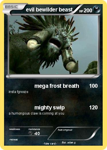 Pokemon evil bewilder beast