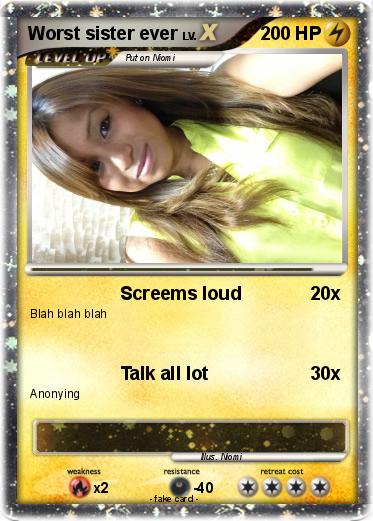 Pokemon Worst sister ever