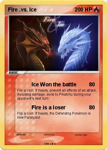 Pokemon Fire .vs. Ice
