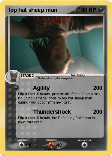 Pokemon top hat sheep man