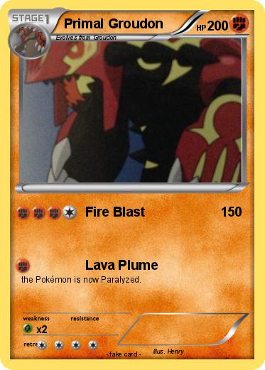 Pokemon Primal Groudon