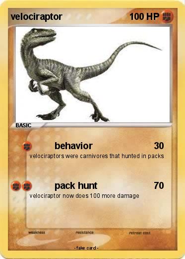 Pokemon velociraptor