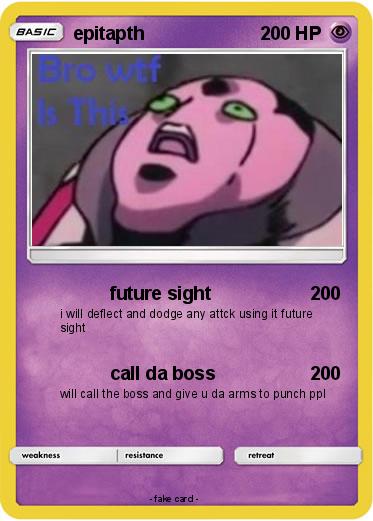 Pokemon epitapth