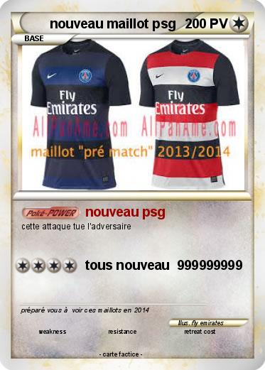 Pokemon nouveau maillot psg