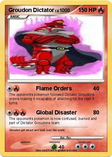 Pokemon Groudon Dictator