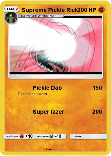 Pokemon Supreme Pickle Rick