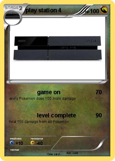 Pokemon play station 4