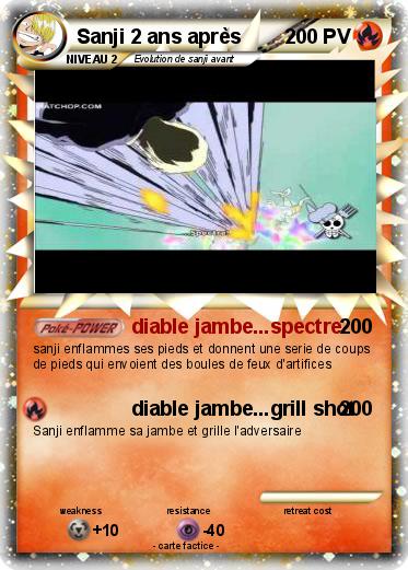 Pokemon Sanji 2 ans après