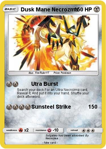 Pokemon Dusk Mane Necrozma