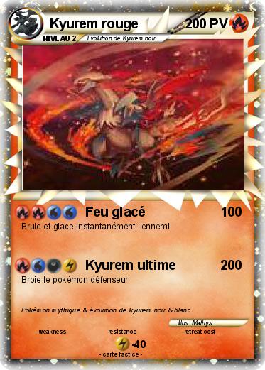 Pokemon Kyurem rouge