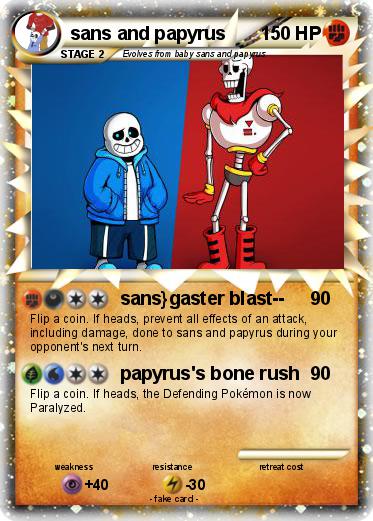 Pokemon sans and papyrus