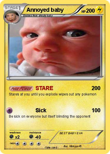 Pokemon Annoyed baby