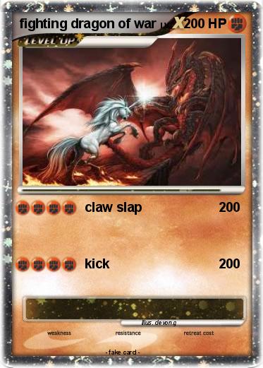 Pokemon fighting dragon of war