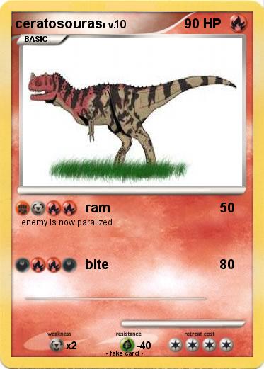 Pokemon ceratosouras