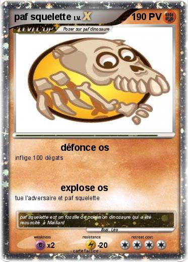 Pokemon paf squelette