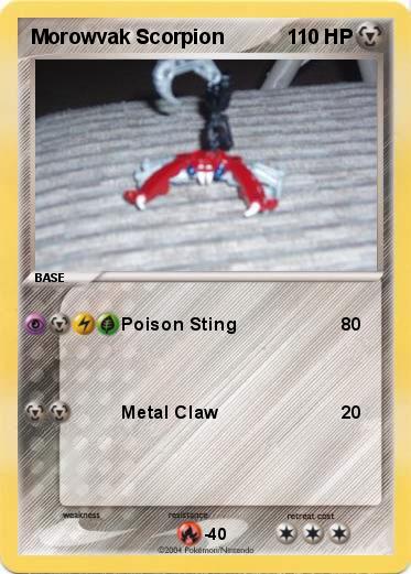 Pokemon Morowvak Scorpion