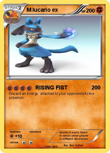 Pokemon M lucario ex