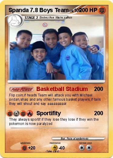 Pokemon Spanda 7.8 Boys Team
