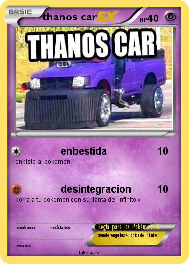 Pokemon thanos car