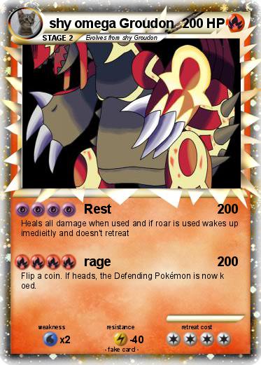 Pokemon shy omega Groudon