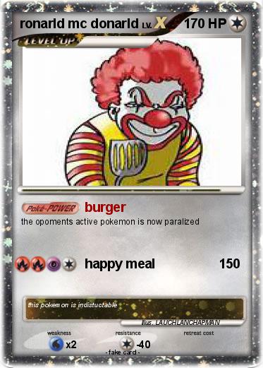 Pokemon ronarld mc donarld