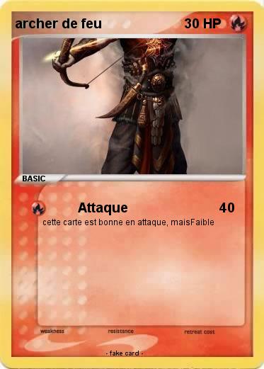 Pokemon archer de feu