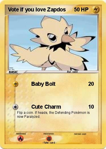 Pokemon Vote if you love Zapdos